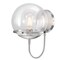 Westinghouse Fixture Wall 60W Marla, Brushed Nickel Clear Glassobe Glass 6119200 - alternate 2
